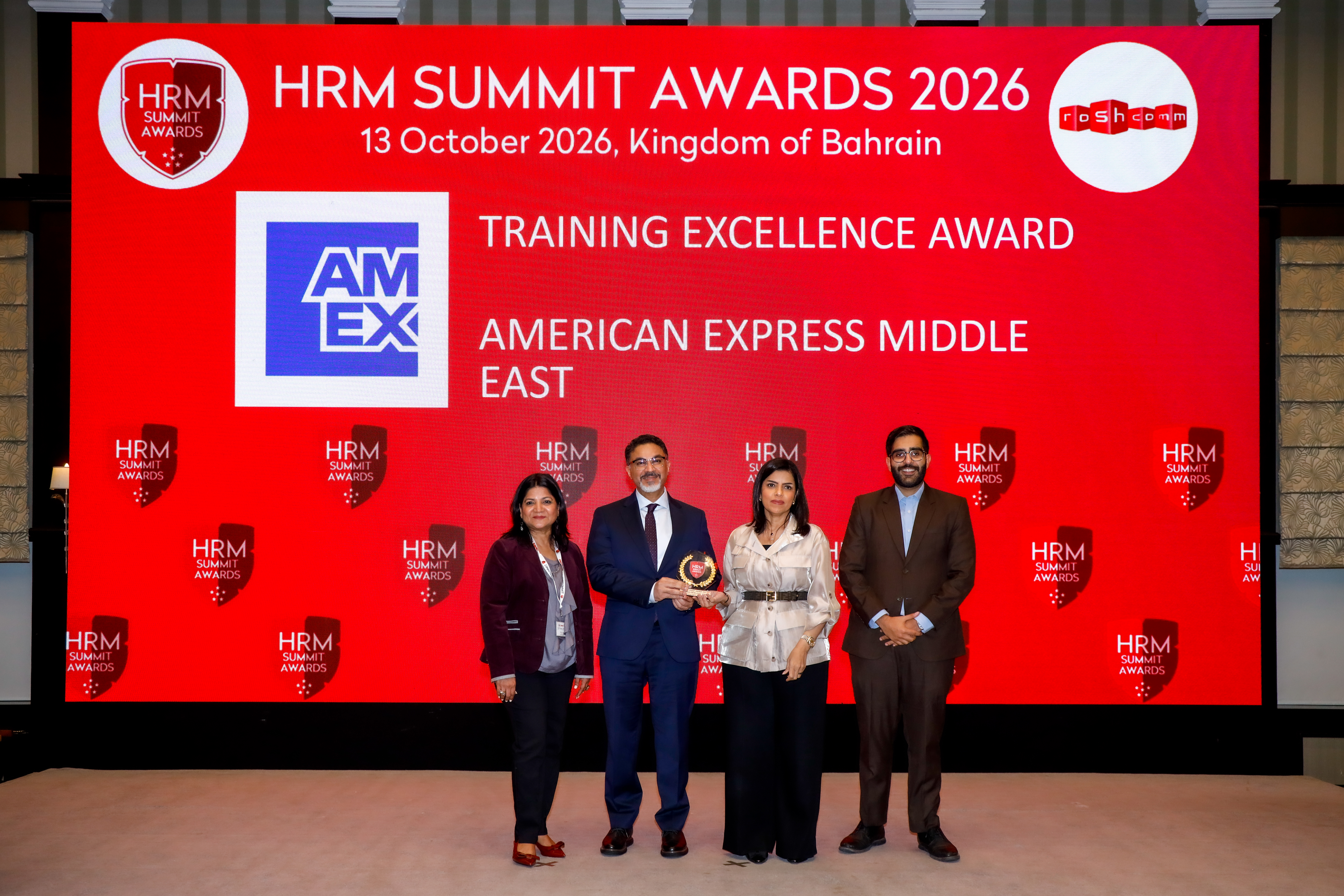 American Express Middle East - Training Excellence Award, HRM Summit Awards 2026