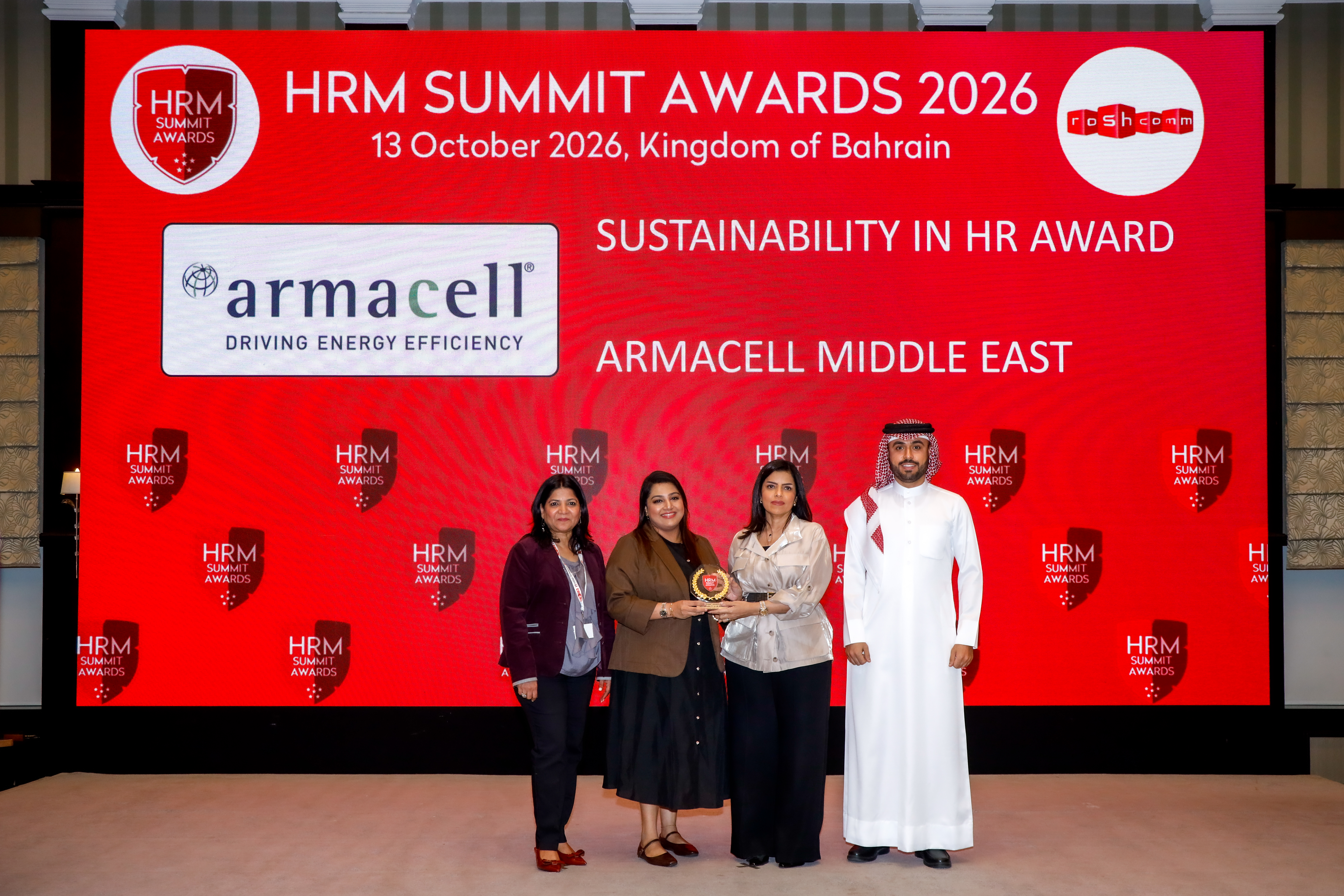 Armacell Middle East Co W.L.L - Sustainability in HR Award, HRM Summit Awards 2026